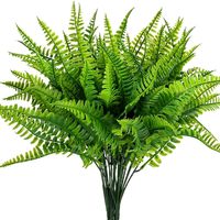 Plantes artificielles de fougère de Boston buissons pour maison en plastique extérieur résistant aux UV jardin bureau jardin décor intérieur