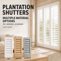 Volets de plantation OEM/ODM sur mesure, vente en gros directe usine pour projets B2B mondiaux et solutions de couverture de fenêtres commerciales