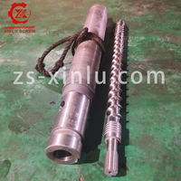 XINLU fábrica D60 máquina de moldeo por inyección de tornillo y barril USD para PP,PE,ABS