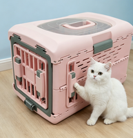 Sac de transport pour animaux ShengAnXin, en plastique, pliable, respirant, rectangulaire, couleur unie, capsule spatiale, pour chien et chat, 10 kg