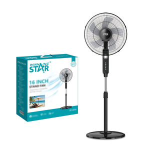 พัดลมตั้งพื้น Winningstar ขนาด 16 นิ้ว แบบส่ายได้ พกพาสะดวก ใช้ในบ้าน - Product Image 1