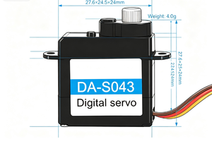 Servomoteur numérique DA-S043, corps en plastique, 4,6 g, micro-servo avec connecteur filaire - Product Image 3