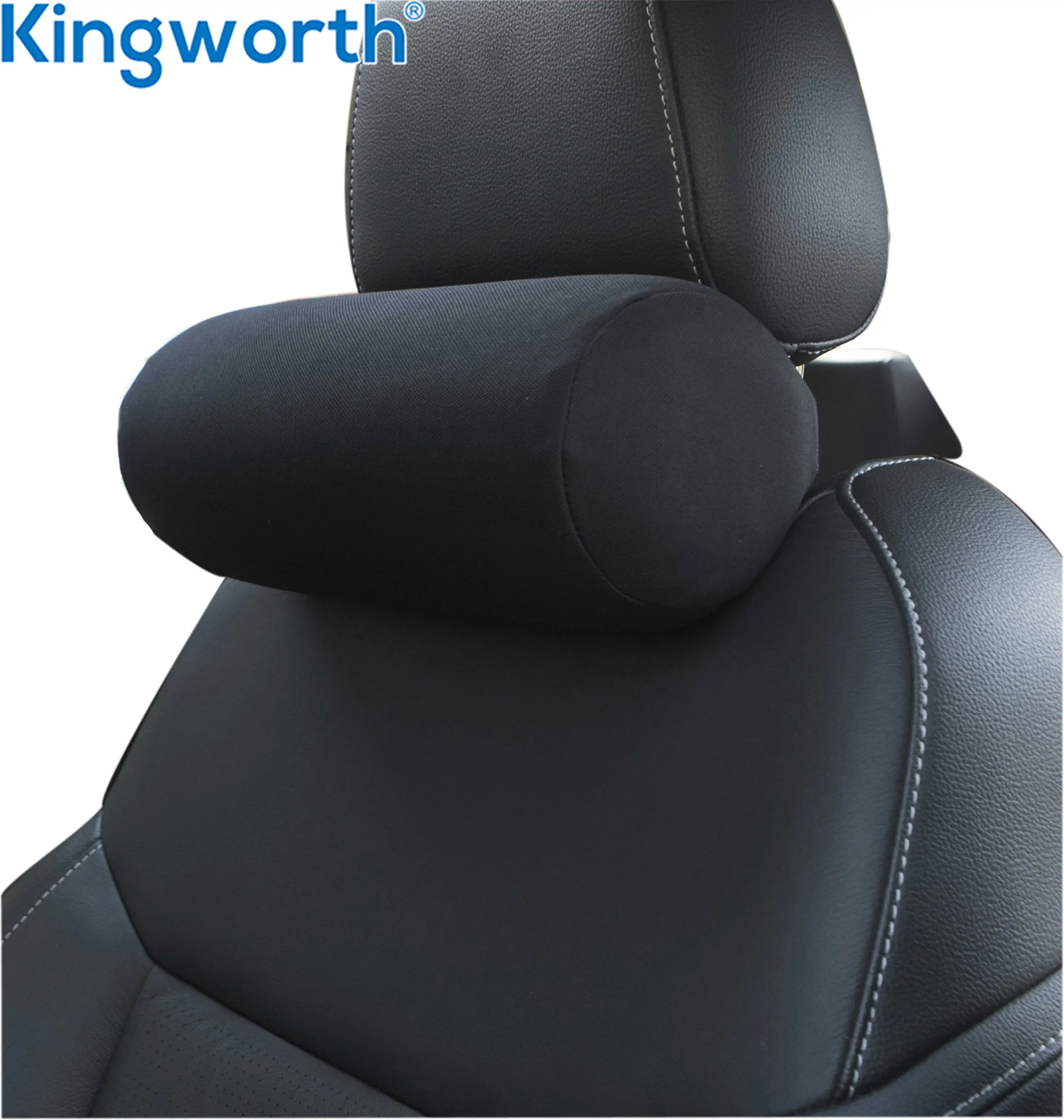 Kingworth Soft Memory Foam Pillow Office Chair Recliner Car Cervical Round Roll Headrest Travel Neck Cushion