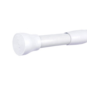 Tringles à rideaux <span class=keywords><strong>de</strong></span> <span class=keywords><strong>douche</strong></span> extensibles en aluminium, réglables, avec système à <span class=keywords><strong>ressort</strong></span>, pour rideaux occultants, idéales pour salle <span class=keywords><strong>de</strong></span> bain et chambre à coucher - Product Image 4