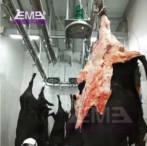 Soluciones de matadero Equipo de matadero de vacas Sistema de riel de transporte de matadero de ganado con equipo de matadero Método Halal