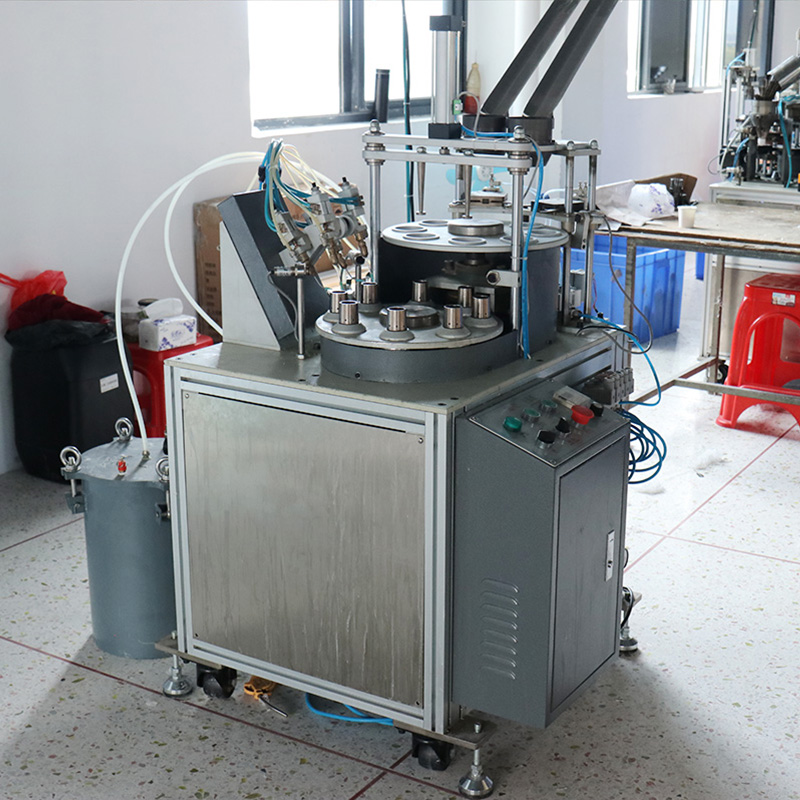 WXJX Automatic Ball Badminton Machine Production For Shuttlecock Glue Injection Inserting