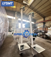 Machine à fabriquer des aliments pour animaux de ferme en acier inoxydable électrique 1-2t/h, ligne complète de production de granulés d'aliments pour animaux, utilisation agricole
