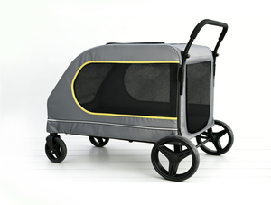 Passeggino <span class=keywords><strong>per</strong></span> Cani di Taglia Grande Certificato ASTM, Carrozzina di Lusso Pieghevole <span class=keywords><strong>per</strong></span> Animali Domestici, 5 Modalità di Trasporto, Rete Traspirante, Tessuto Rimovibile e Lavabile - Product Image 3