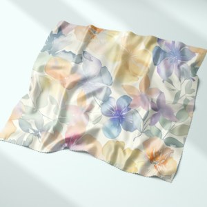 Tela Satén Americana Estampada Digitalmente, Ligera, de Secado Rápido, 100% Poliéster, con Alta Resistencia del <span class=keywords><strong>Color</strong></span>, para Ropa de Lujo para Mujeres y Niñas - Product Image 3