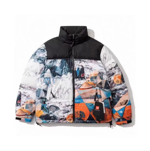 <span class=keywords><strong>Chaqueta</strong></span> Acolchada de Plumas Estilo <span class=keywords><strong>North</strong></span> <span class=keywords><strong>Face</strong></span> con Estampado de Montaña Nevada para Hombre y <span class=keywords><strong>Mujer</strong></span>, <span class=keywords><strong>Chaqueta</strong></span> VIBE Urbana para Exteriores, Montañismo, Cálida y Rompevientos - Product Image 5