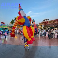 Décoration d'activités de plein air en parc, canard jaune gonflable, grand ballon gonflable en forme de canard de dessin animé, ornements de mascotte