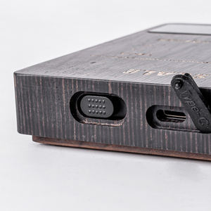 ठोस लकड़ी की उपस्थिति काले डिजिटल बैटरी संचालित रसोई कॉफी पैमाने 0.1 ग्राम - Product Image 4