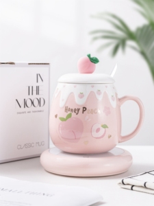 Hot Sale <b>USB</b> Constant Temperature <b>Heating</b> Breakfast Juice Milk Tea Cup Gifts Coffee Cups Ceramic Mug Porcelain Mugs - Product Image 5