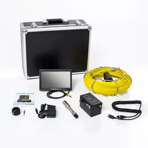 Caméra d'inspection de tuyau d'égout de moniteur LCD de 7 ", caméra d'inspection d'objectif de 17mm pour des tuyaux, tête de caméra de tuyau avec 1000TVL