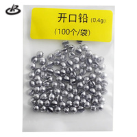 0,2-2,0g 100 pièces/sac Plombs de pêche à la carpe fendus avec boîte