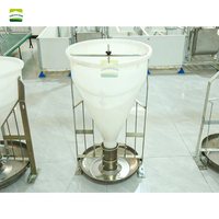 GREAT FARM Mangeoire automatique pour porcherie et élevage de porcs Nourriture humide et sèche pour élevage de porcs Mangeoires en plastique pour animaux