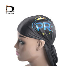 Bandana pour hommes, Durag, Turban, couvre-chef tendance en tissu soyeux, convient à un costume de Pirate - Product Image 4