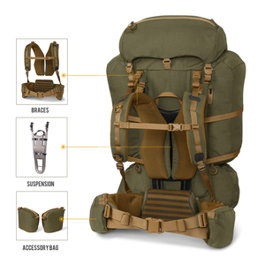 Customized Waterproof <b>Hydration</b> Day Pack Hunting <b>Backpack</b> with Suspension Frame Outdoor Adjustable Tactical Rucksack - Product Image 5