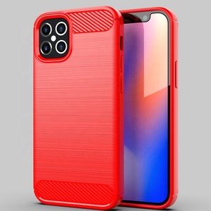 Funda para iPhone 12, Funda Trasera de Fibra de Carbono, TPU Suave, para iPhone 12 Pro Max 5G - Product Image 4