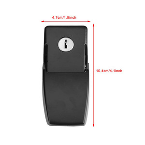 JK <b>Engine</b> <b>Hood</b> Lock With Key Black Tubular Bolt-On For Replace Repair - Product Image 2