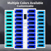 Armoire de recharge centralisée intelligente pour tablettes, téléphones portables et outils, avec déverrouillage par carte et reconnaissance faciale