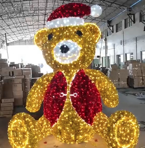 Decorazioni Natalizie da Esterno, Grande Orso 3D Illuminato a <span class=keywords><strong>LED</strong></span>, Luci Decorative IP65/IP68 per Paesaggi - Product Image 5