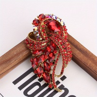 Broche de luxe à motif géométrique découpé pour femme, accessoire de mode pour robe, épingle de corsage, cadeau