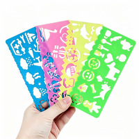 Règle de traçage multifonctionnelle en plastique de 15 cm pour enfants, ensemble de quatre pièces, idéale pour les élèves du primaire – Fournitures scolaires promotionnelles