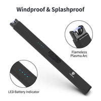 USB-Lichtbogenfeuerzeug mit Anpassbarem Logo, Wiederaufladbar, Schlankes Plasma-Elektro-Kerzenfeuerzeug, Flammenloser Zünder als Werbegeschenk