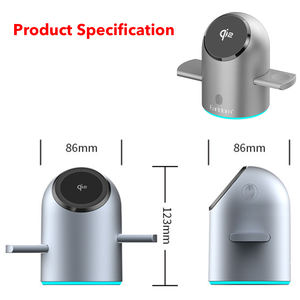 แท่นชาร์จไร้สายหมุนได้เร็วแบบ3-in-1 15, แท่นชาร์จไร้สายระบบแม่เหล็กความเร็วสูงสำหรับ IPhone16/15/14/<span class=keywords><strong>13</strong></span> <span class=keywords><strong>PRO</strong></span> <span class=keywords><strong>MAX</strong></span> iWatch airpods - Product Image 3