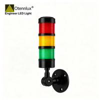 Lampe d'inspection LED portable étanche DC24V, rotative, pliable, à intensité variable, rouge, jaune, verte, voyant d'avertissement pour machine CNC