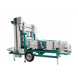 Easy-operating moveable sesame millet cocoa beans cleaning machine for various materials