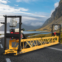 Machine professionnelle de nivellement de sols, flotteur vibrant à treillis pour béton avec moteur intégré