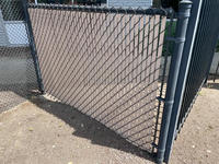 Clôture de jardin en mailles de chaîne avec lames en PVC, panneau de protection d'intimité en acier galvanisé pour extérieur, jardin, cour résidentielle