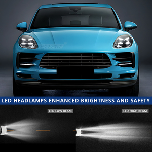 Faros LED HCMOTIONZ para <span class=keywords><strong>Porsche</strong></span> <span class=keywords><strong>Macan</strong></span> 2014-2021 SUV (95B) Luz <span class=keywords><strong>azul</strong></span> DRL Proyector Conjunto de faros delanteros - Product Image 2