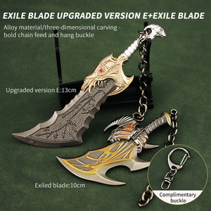 LLavero de Metal de Espada de Dios de la guerra, colgante de modelo de arma de juego de katos, cuchillas del Chaos - Product Image 5