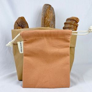 Recyclable Canvas <b>Pouch</b> Minimalist Organic Cotton <b>Drawstring</b> Bag Reusable Fashion Eco-friendly <b>Pouch</b> Bag - Product Image 6