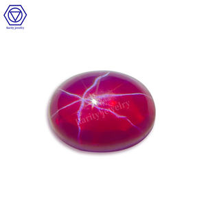 Rareté gros synthétique Cabochon <span class=keywords><strong>pierre</strong></span> précieuse ovale plat <span class=keywords><strong>Botton</strong></span> pour la fabrication de bijoux étoile rouge bleu saphir <span class=keywords><strong>pierre</strong></span> - Product Image 5