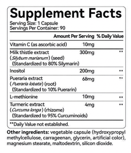 迅速配送 GMP工場 カスタムラベル マリアアザミ 300mg デトックスカプセル 肝臓サポート＆クレンジングサプリメント 大人用 在庫あり - Product Image 2