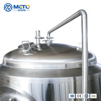 Fermenteur conique 200L en acier inoxydable 304 de haute qualité avec moteur à roulement de pompe PLC et refroidisseur pour la bière à la maison