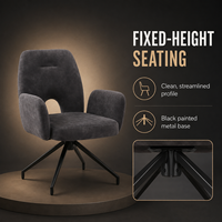 Fauteuils modernes personnalisables en gros pour salon, chambre et bureau, avec revêtement en tissu velours, assise en mousse et rotation automatique à 180°