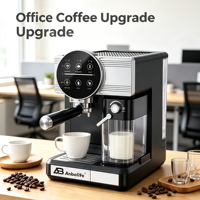 Máquina de Café Espresso Semiautomática Comercial de 20 Bares con Tanque de Leche Desmontable, Empaque con Logotipo Personalizado, Eficiente Energéticamente, para el Hogar