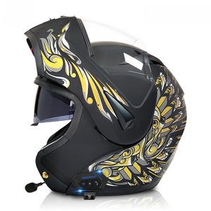 Casque de moto électrique à double visière, casque ouvert Bluetooth, casque de course moto, conforme aux normes 3C ECE06 - Product Image 6