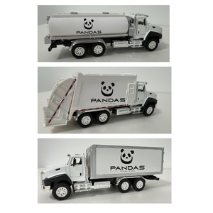 Modello di auto in lega modello in scala 1:50 su misura modello giocattolo modello di simulazione di auto cisterna per trasporto espresso veicolo OEM - Product Image 6