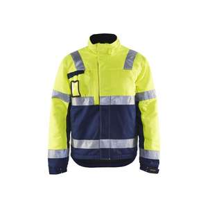 BLAKLADER - 486218113389L Veste hiver haute visibilité Jaune/Bleu marine-EAN 7330509370766 HI-VIS WORKWEAR - Product Image 1