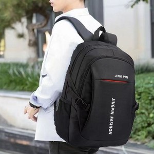 Men's <b>Backpack</b> <b>Large</b> Capacity 14 Inches Laptop Travel Business Commuting Solid Color Polyester Lining - Product Image 2