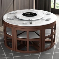 Ensemble de table à manger moderne avec plateau en marbre carré et 4/8 chaises, ensemble complet pour la maison, salon, meubles OEM, vente en gros, sur mesure
