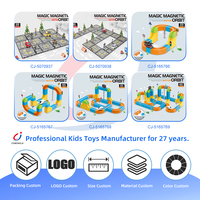 Cubo Mágico Chengji, Bloques de Construcción de Plástico, Pista de Carreras con Luces, Música, Levitación, Pista Magnética Colorida, Juguetes para Niños