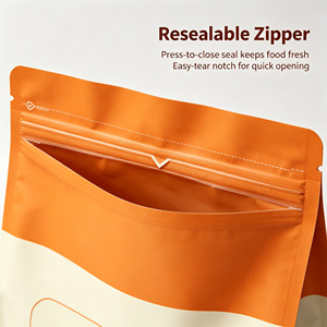 Sac d'emballage pour aliments pour animaux de compagnie imprimé sur mesure, pochette en plastique refermable avec fermeture éclair pour le stockage des friandises pour chiens et chats - Product Image 5