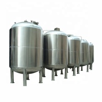 Haute qualité 2000 litres en acier inoxydable 304 316 réservoir d'eau potable de qualité alimentaire réservoirs de cylindre d'eau réservoir de stockage